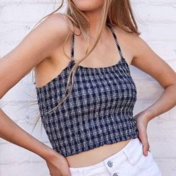 Brandy Melville Tops - plaid brandy tank